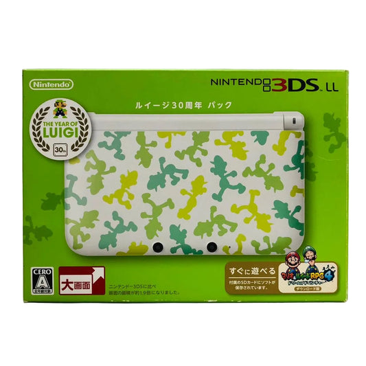 Nintendo 3DS LL Luigi 30th Anniversary Pack — Japanese Limited Edition, Complete in Box