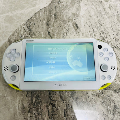 Sony PS Vita 2000 Slim — Lime Green / White — Japanese Edition