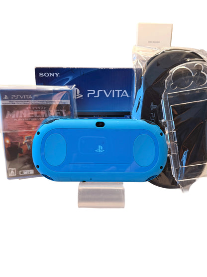 PS-Vita Aqua blue complete set