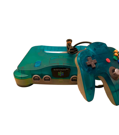 Nintendo 64 aqua blue BUNDLE