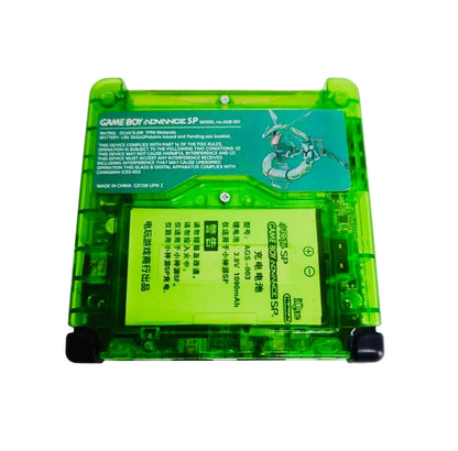 Custom Game Boy Sp (Clear Rayquaza, IPS screen, Type C)