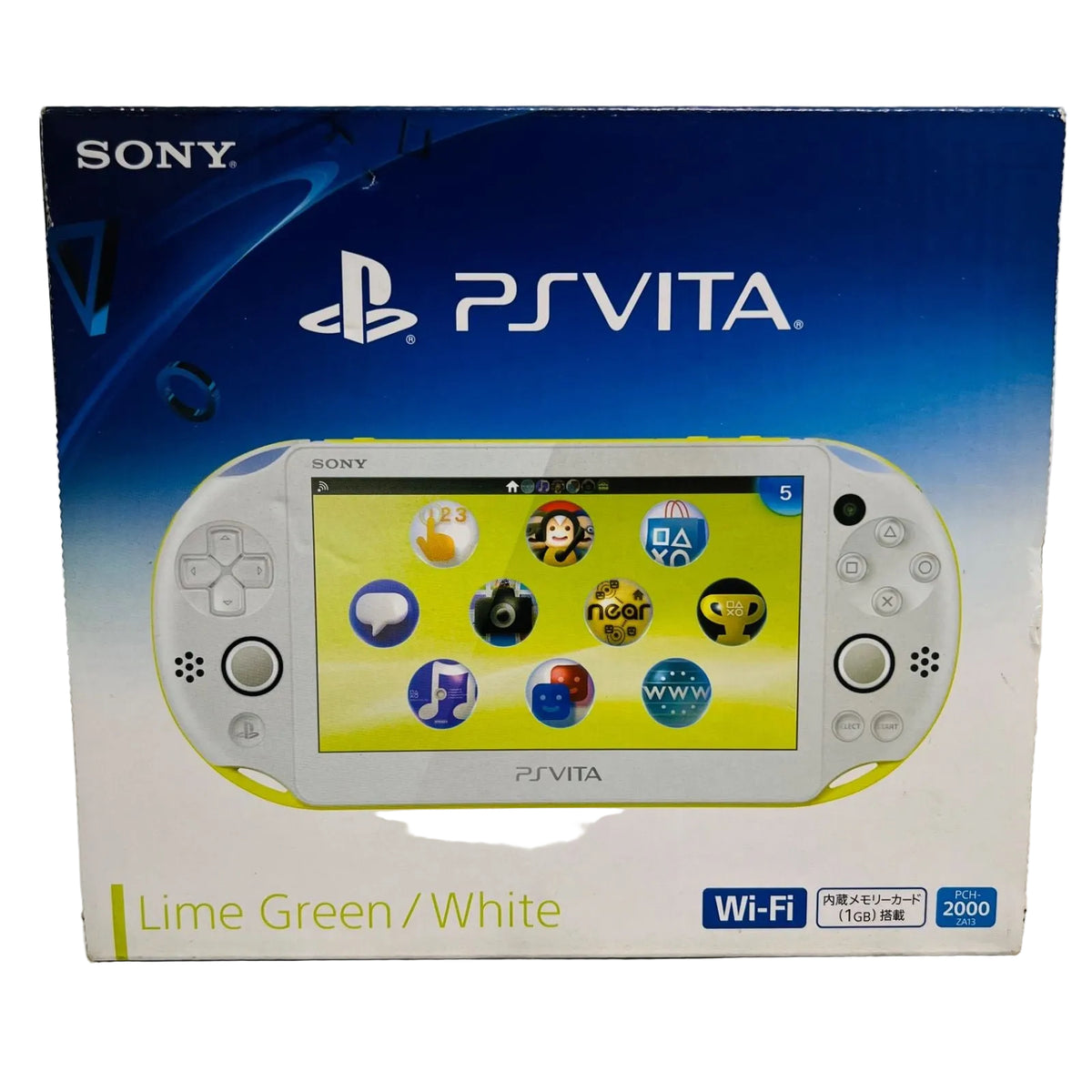Sony PS Vita 2000 Slim — Lime Green / White — Japanese Edition