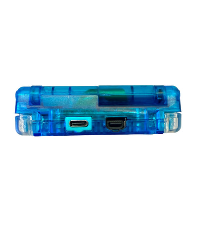 Custom Game Boy Sp (Clear Blue, IPS screen, Type C)