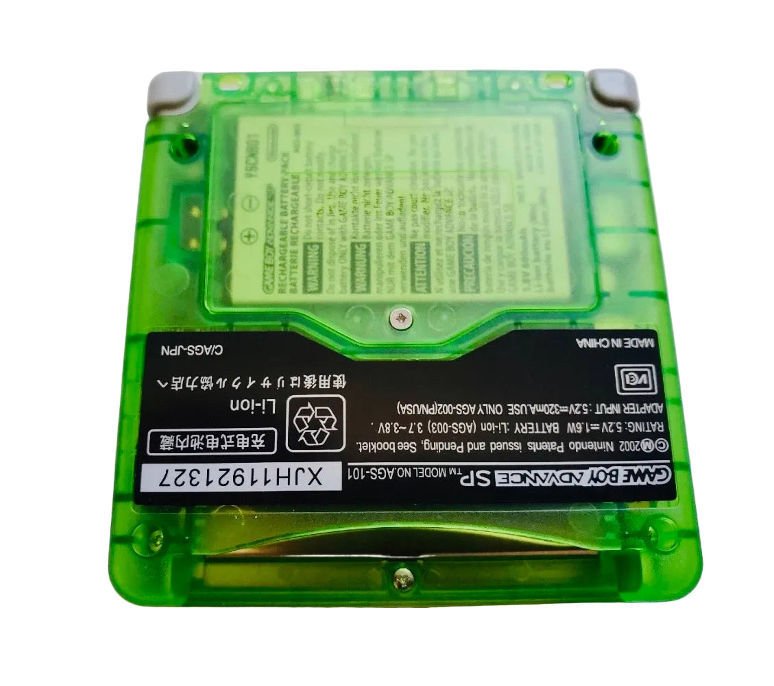 Custom Game Boy Sp (Clear Green, IPS screen, Type C)
