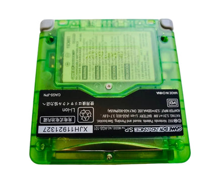 Custom Game Boy Sp (Clear Green, IPS screen, Type C)