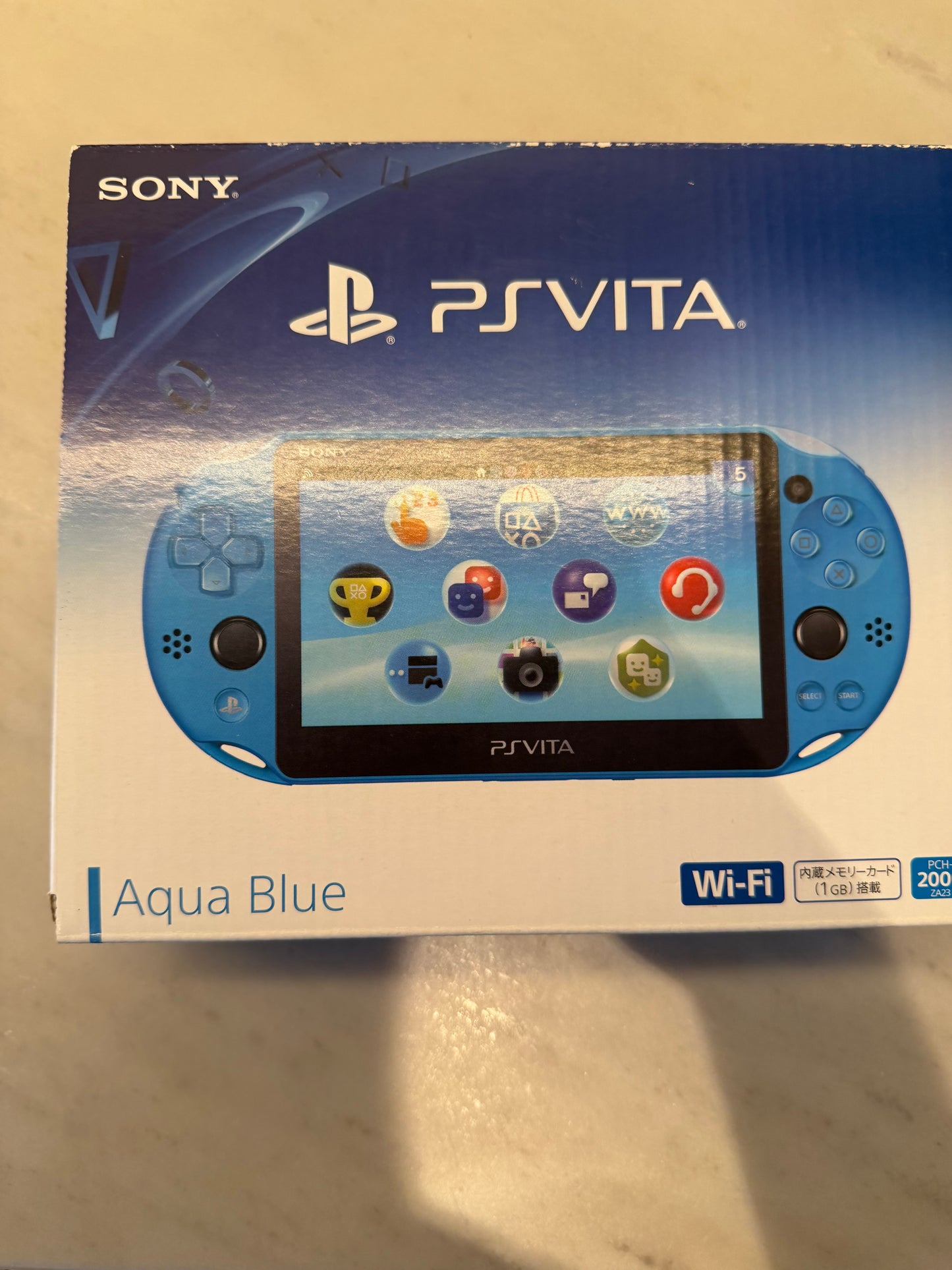 PS-Vita Aqua blue complete set
