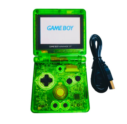 Custom Game Boy Sp (Clear Rayquaza, IPS screen, Type C)