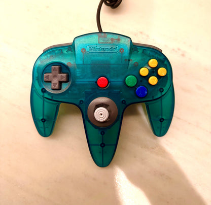 Nintendo 64 aqua blue BUNDLE