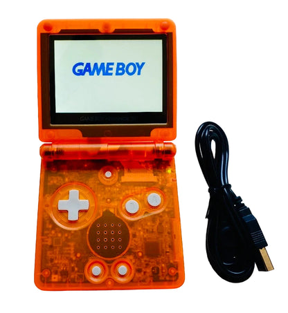 Custom Game Boy Sp (Clear Orange, IPS screen, Type C)
