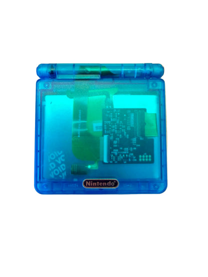 Custom Game Boy Sp (Clear Blue, IPS screen, Type C)
