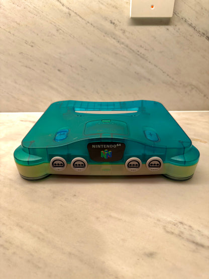 Nintendo 64 aqua blue BUNDLE