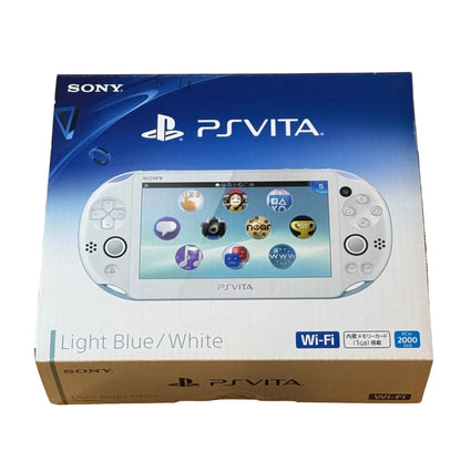 Sony PS Vita 2000 Slim — Aqua Blue — Japanese Edition, Boxed
