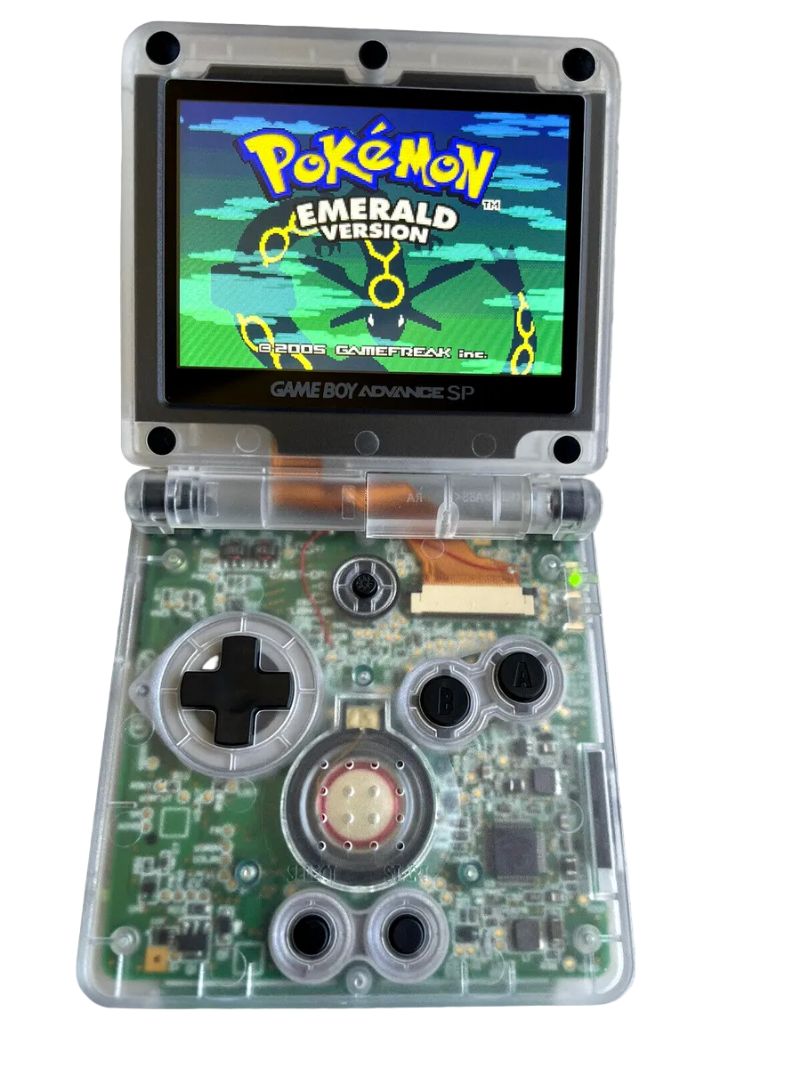 Custom Game Boy Sp (Clear Orange, IPS screen, Type C)