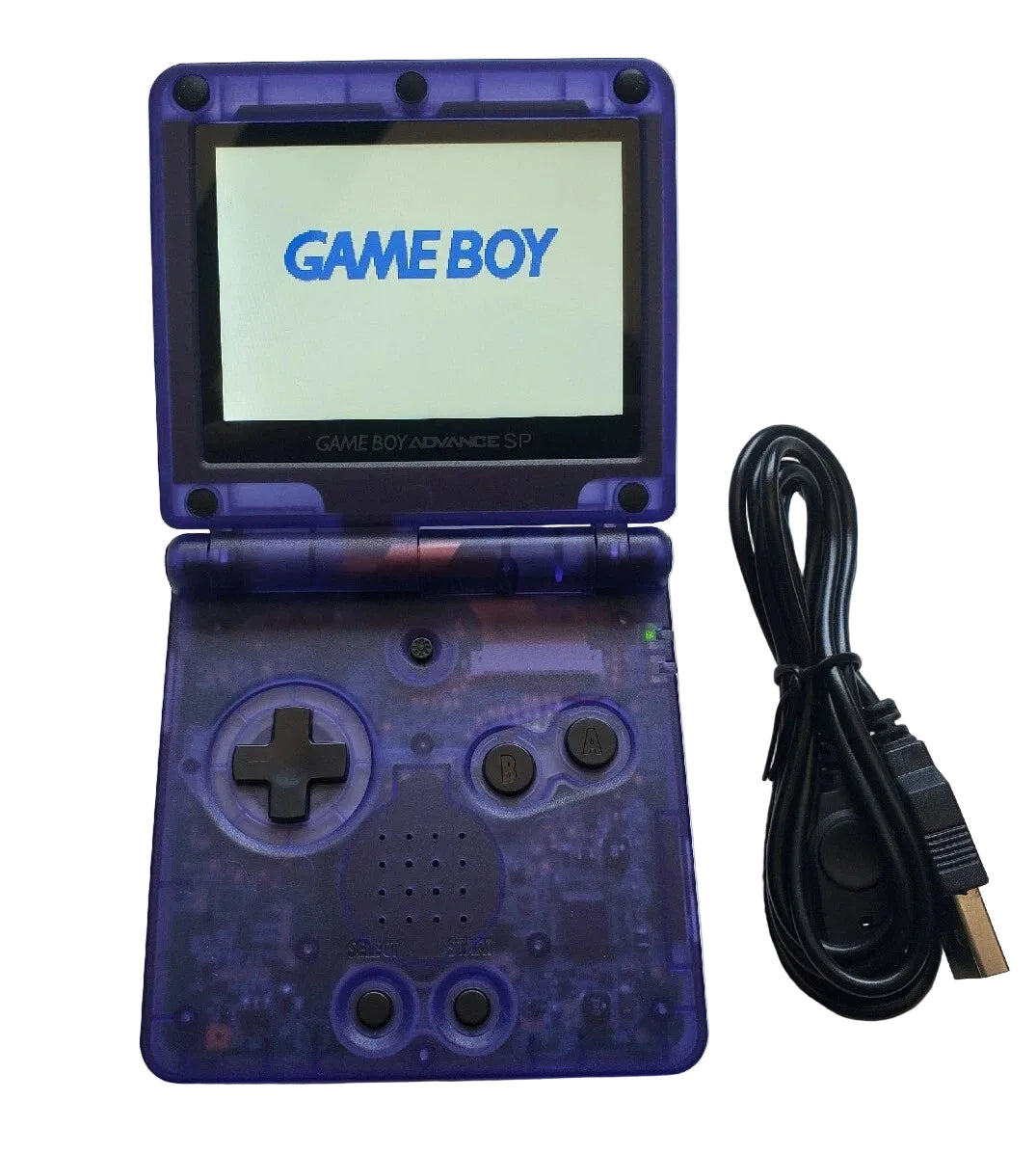 Custom Game Boy Sp (Clear Purple, IPS screen, Type C)